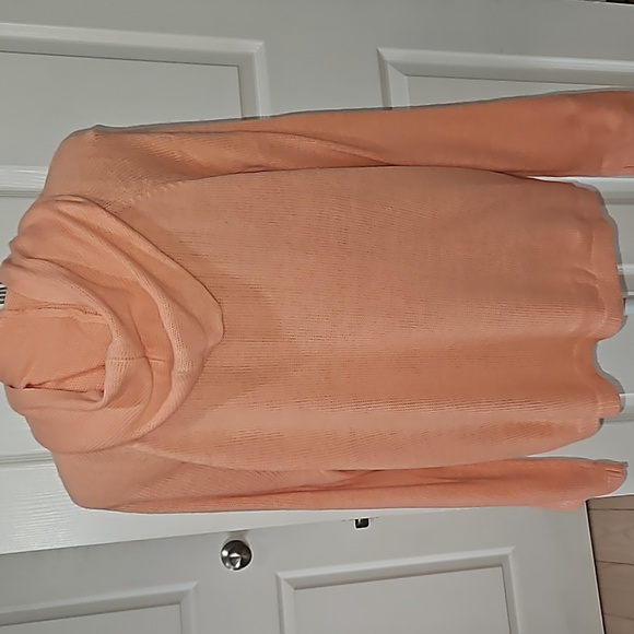 89th Madison Hooded Sweater Women Open weave front Size XL - Picture 5 of 11